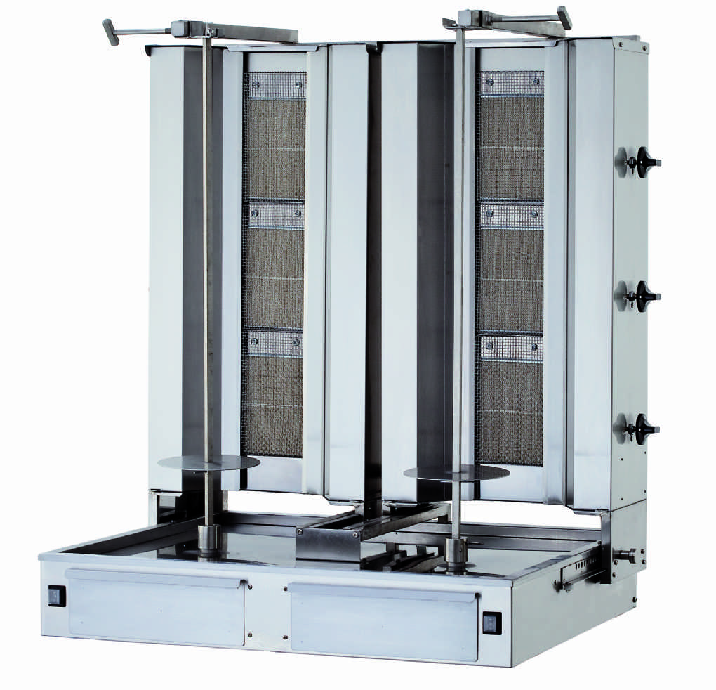 KLG153-T Gas Doner Kebab Grıll Bottom Motor Twın Model