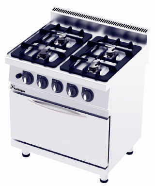 CO8070G 700 Serıe Gas Cooker wıth Oven